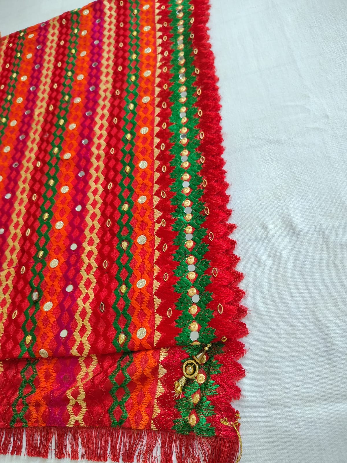 Phulkari Dupatta with Mirror work