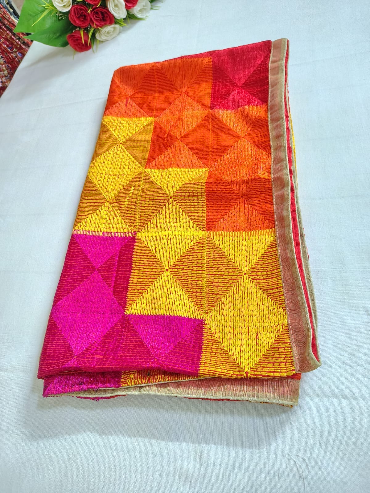 Multicolor Phulkari Dupatta