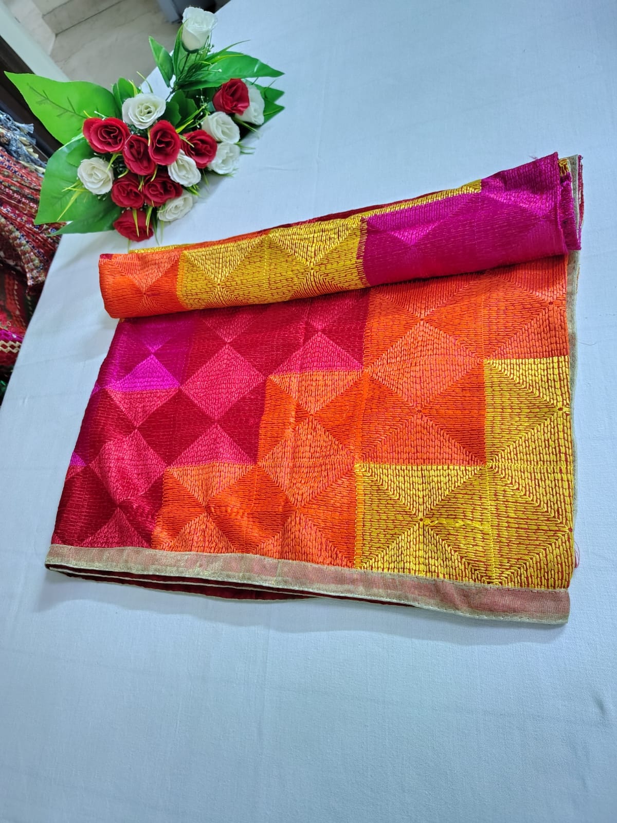 Multicolor Phulkari Dupatta