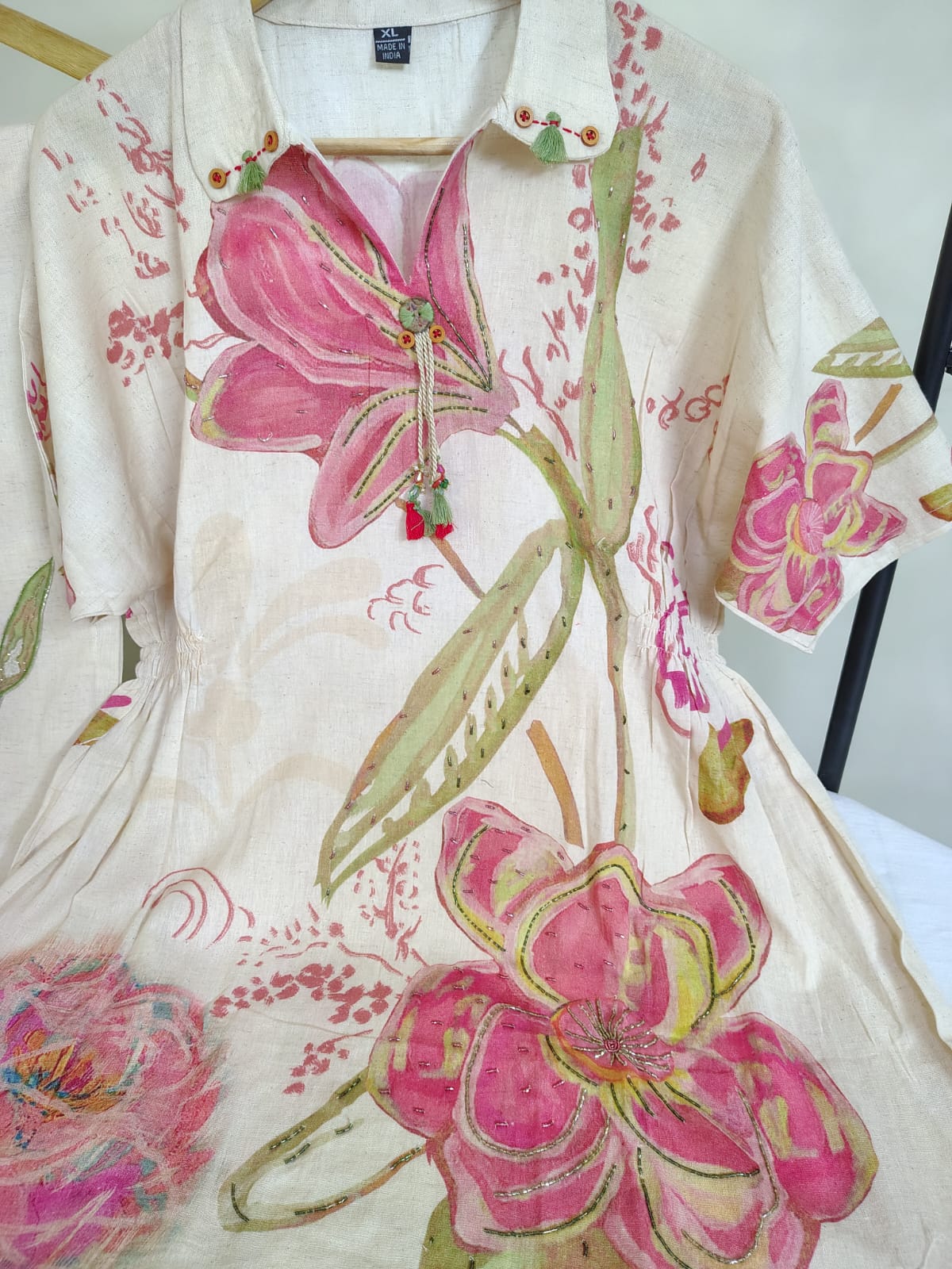 Flex Cotton Co-ord Set with Handwork on Top & Pant