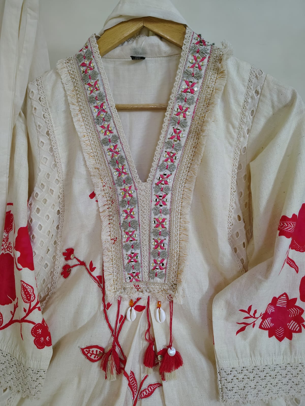 Flex Cotton Handwork Suit